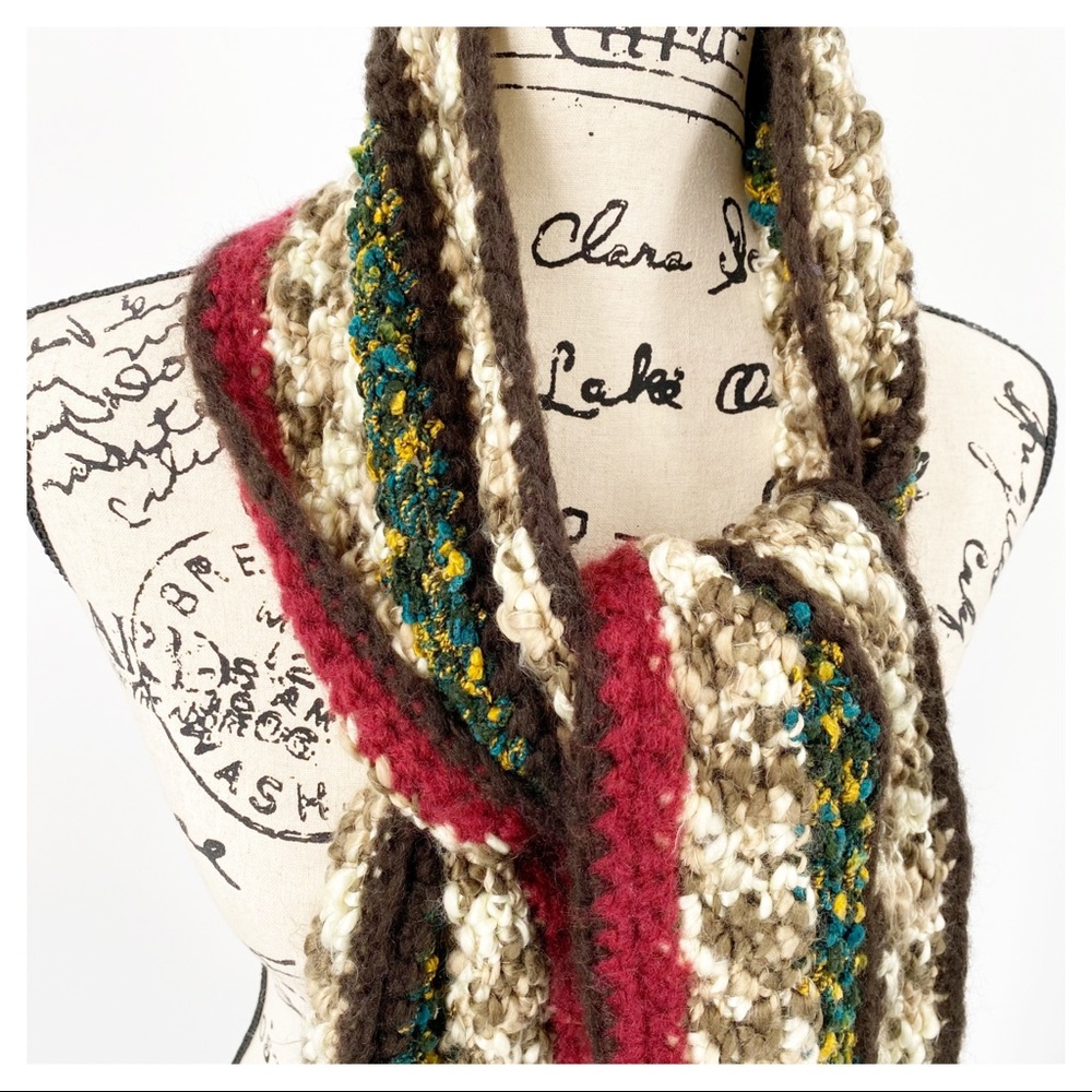 Maurices 100% Acrylic Knitted Scarf with Fringe - Picture 2 of 6